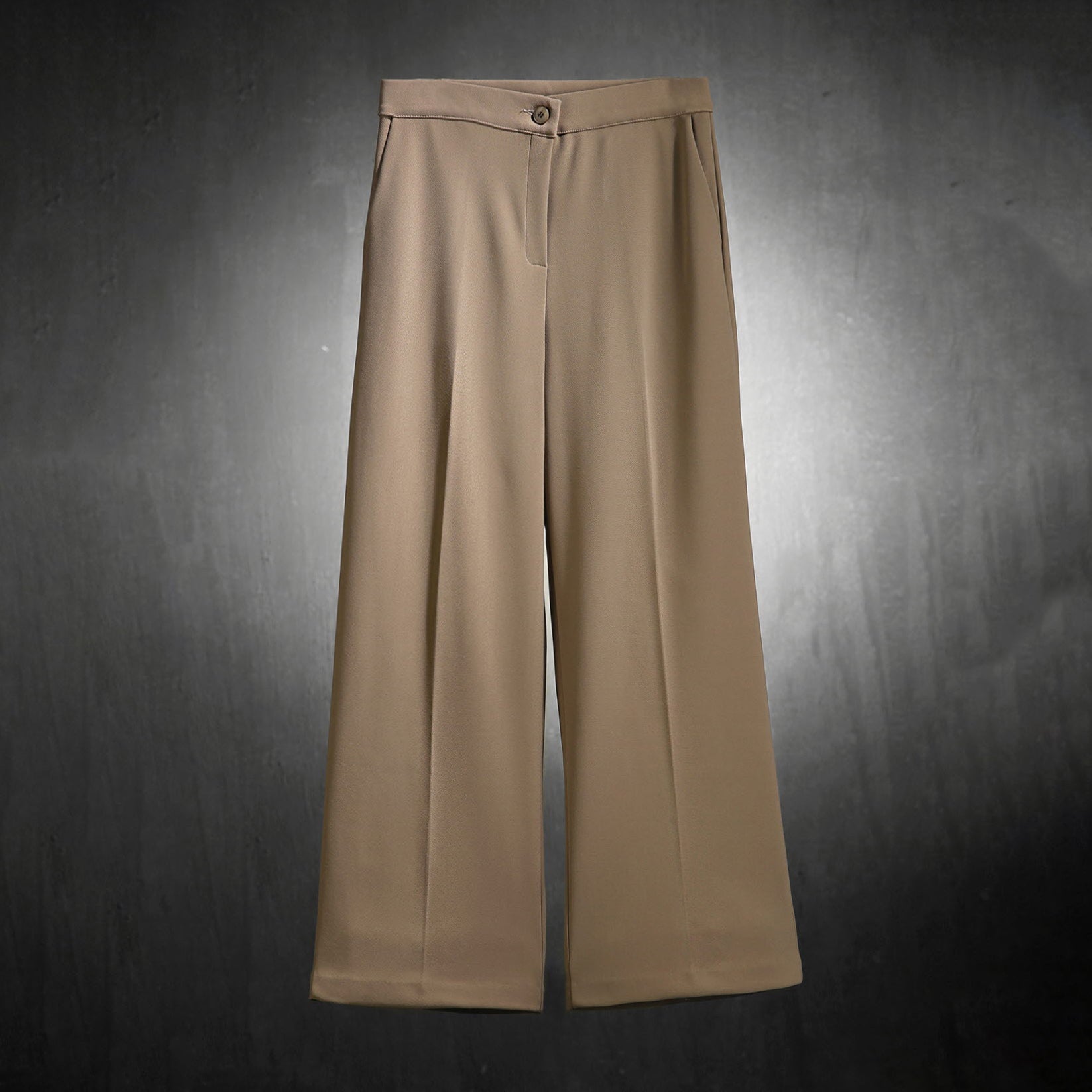 Double-breasted casual suit straight-leg trousers